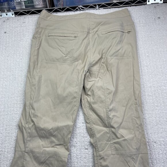 Mountain Equipment Co-Op MEC Hiking Tech Pants Women Sz 14 Beige / Tan Read - Picture 15 of 16